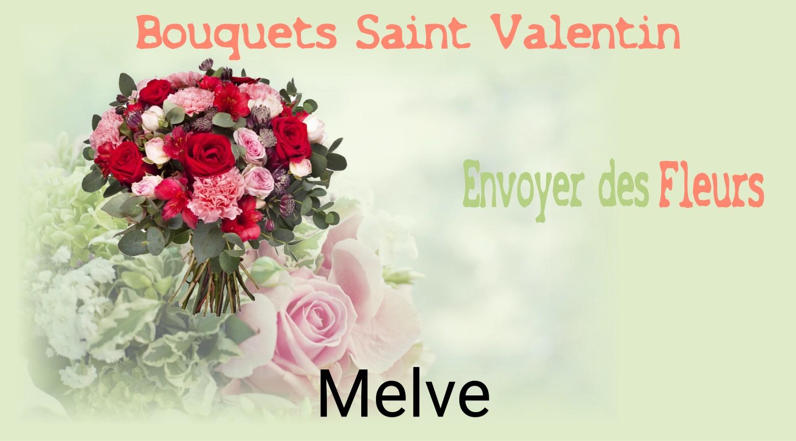 Roses de Saint-Valentin livrées à Melve